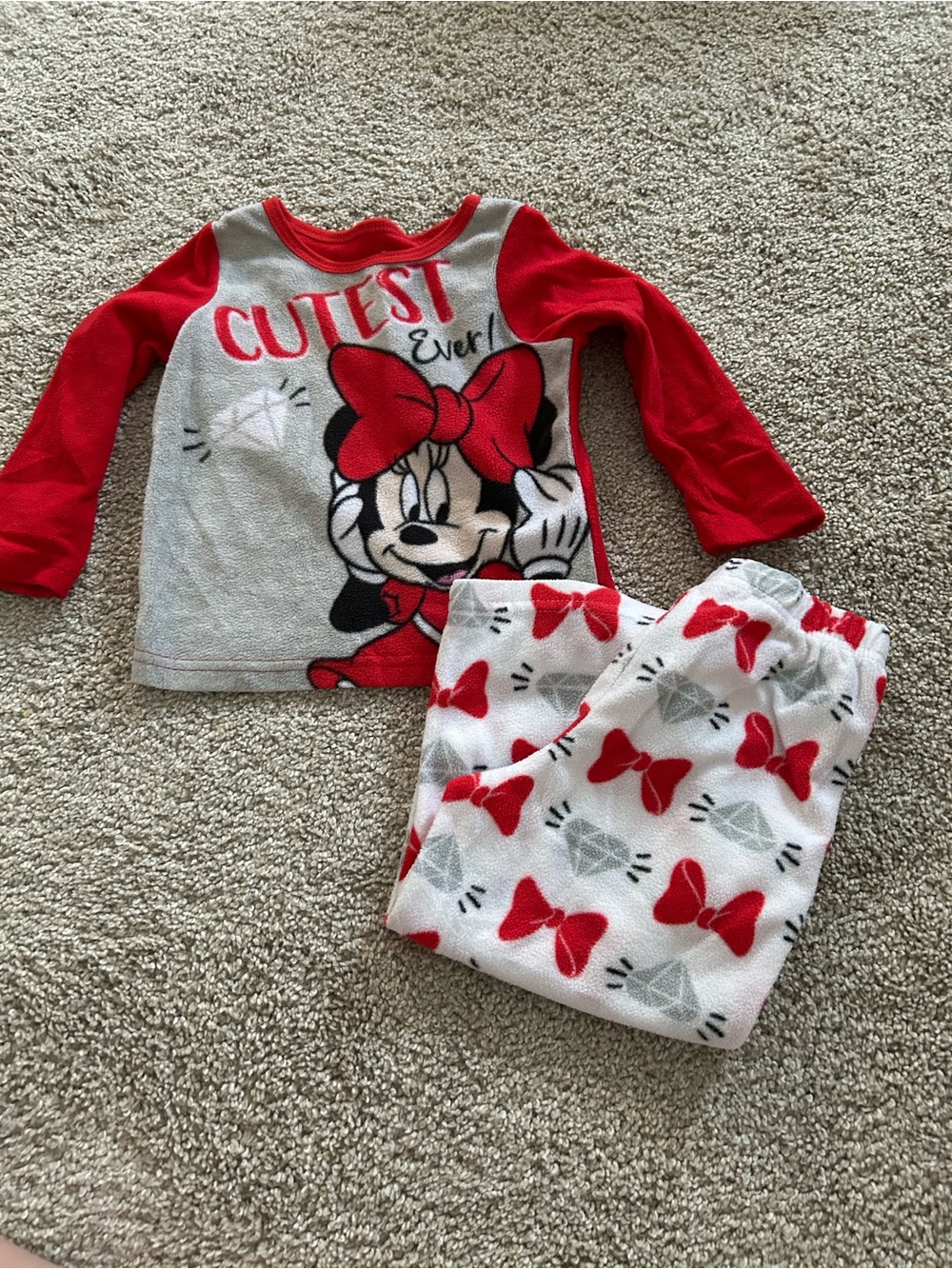 Disney 2T Minnie Mouse Pajama Set